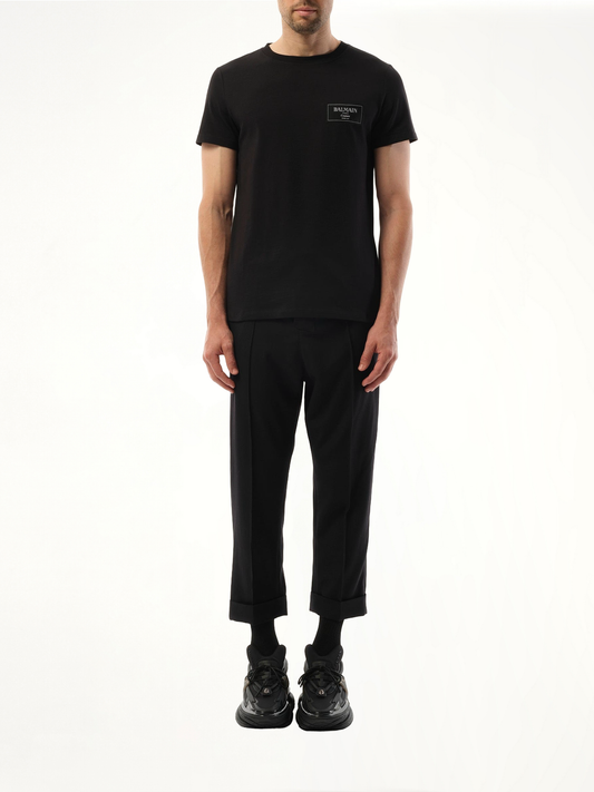 Couture Label T-Shirt in Black