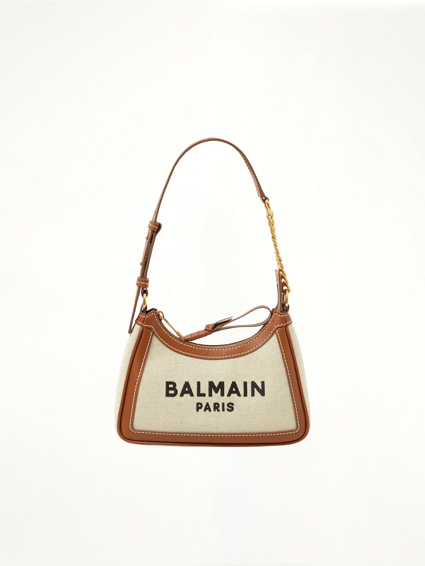 B-Army Shoulder Canvas Bag in Natural/Brown