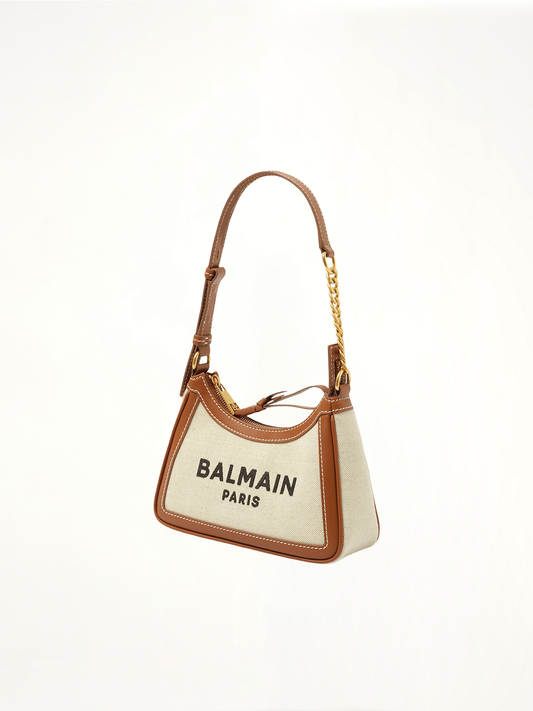 B-Army Shoulder Canvas Bag in Natural/Brown