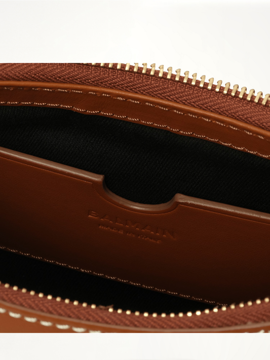 B-Army Shoulder Canvas Bag in Natural/Brown