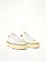 Peterson OG Vintage Sneaker in White Front View | MAISON MIHARA YASUHIRO