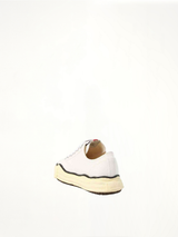 Peterson OG Vintage Sneaker in White Back View | MAISON MIHARA YASUHIRO