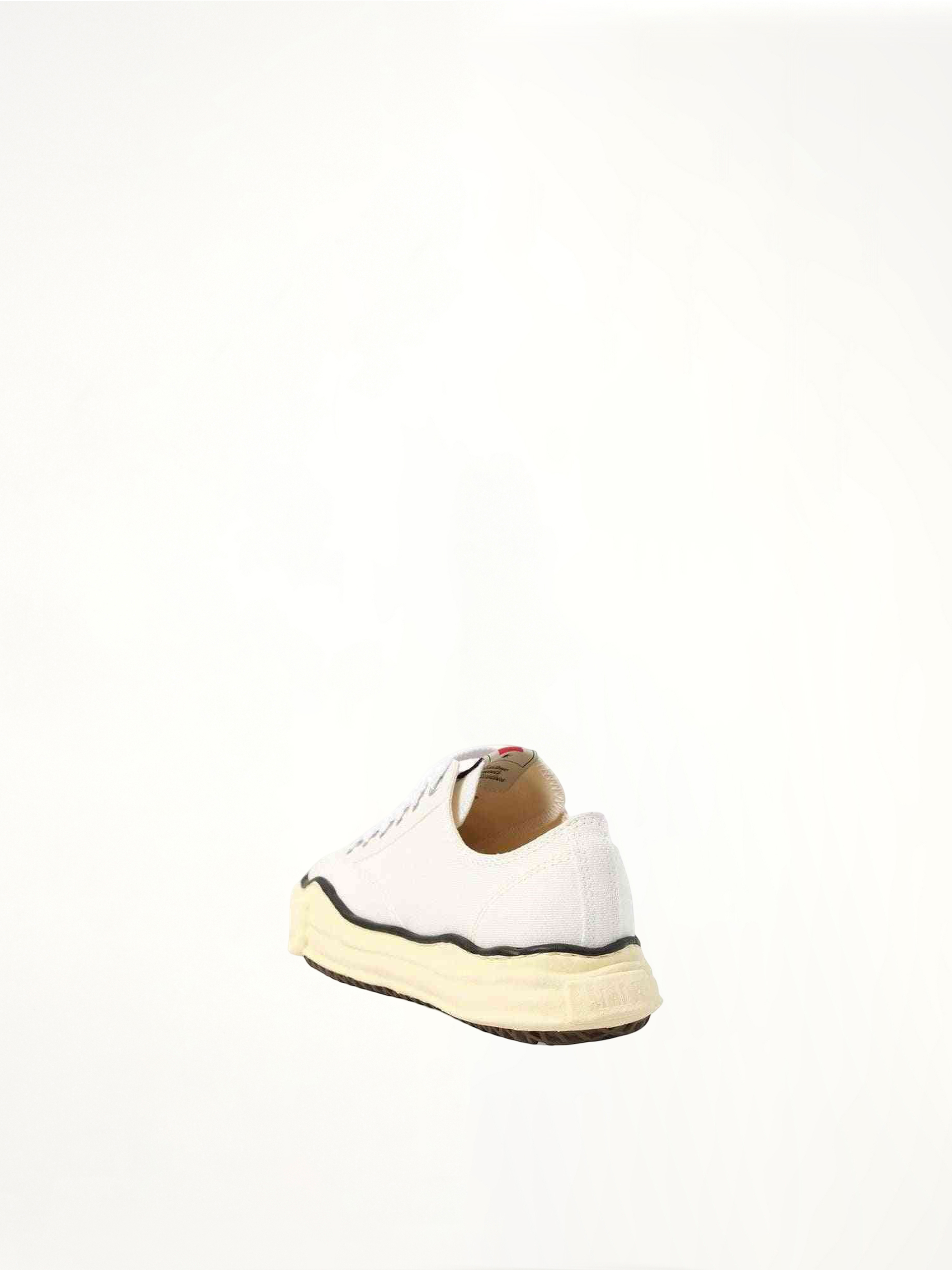 Peterson OG Vintage Sneaker in White Back View | MAISON MIHARA YASUHIRO