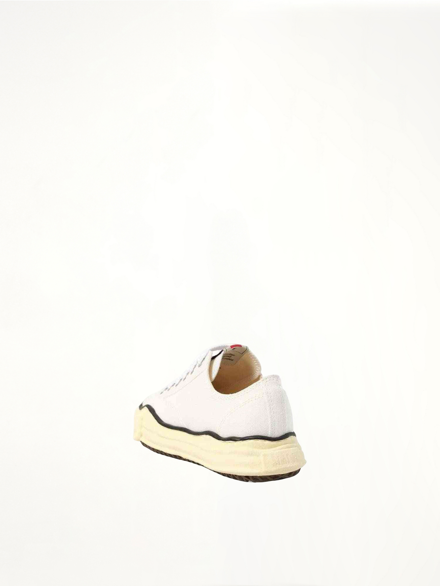 Peterson OG Vintage Sneaker in White Back View | MAISON MIHARA YASUHIRO