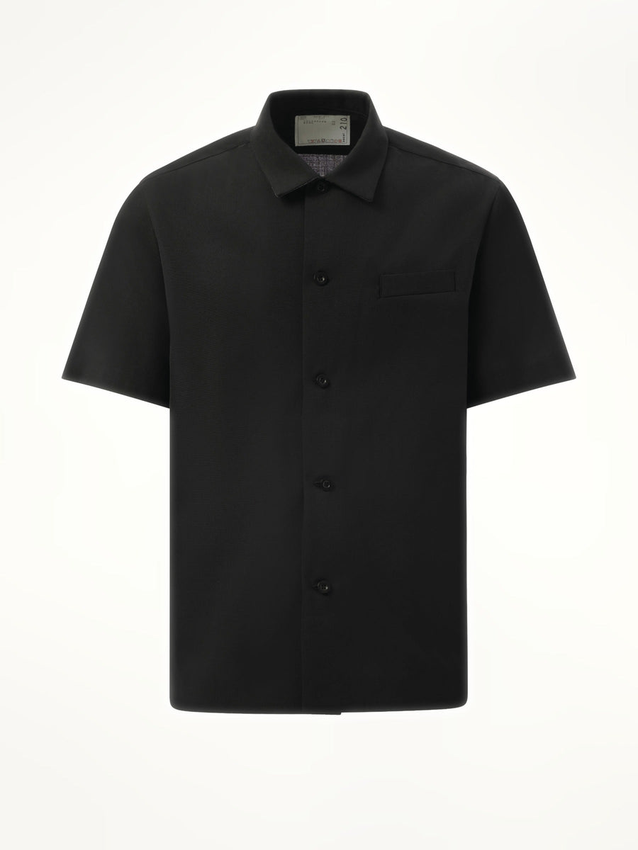 Sacai Cotton Suiting Shirt in Black