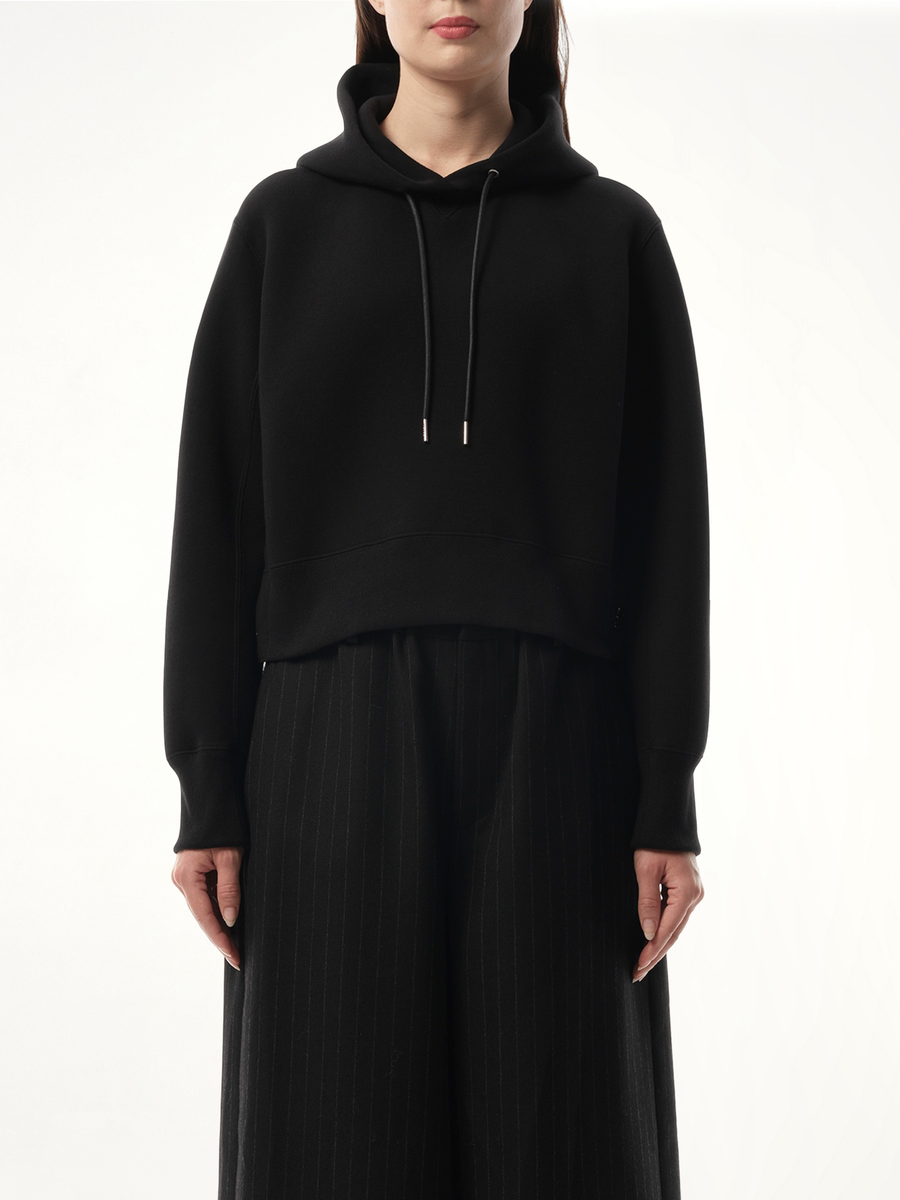 S Sponge Sweat Hoodie in Black