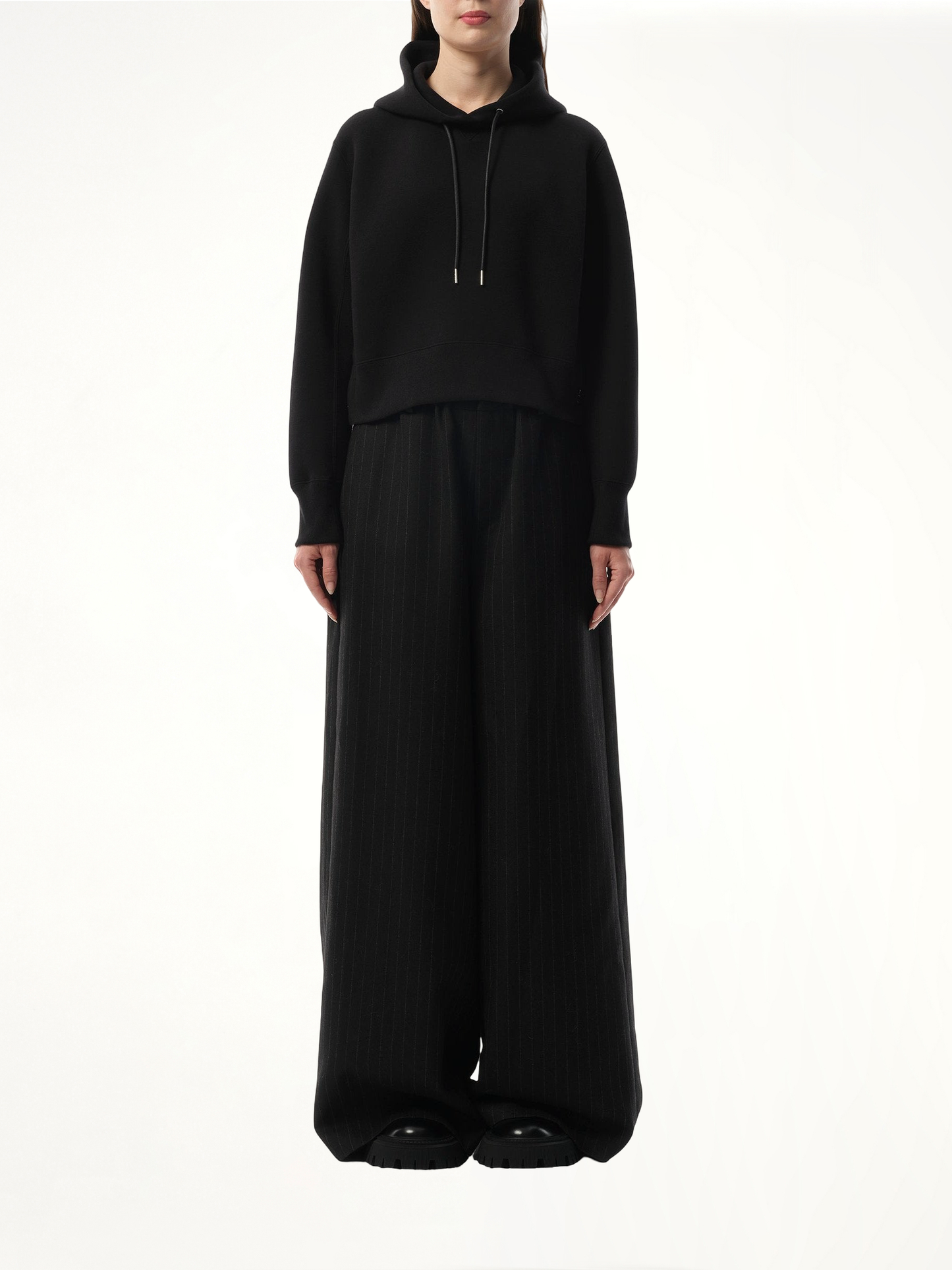 S Sponge Sweat Hoodie in Black