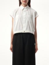 Sacai S Cotton Poplin Shirt in Off White