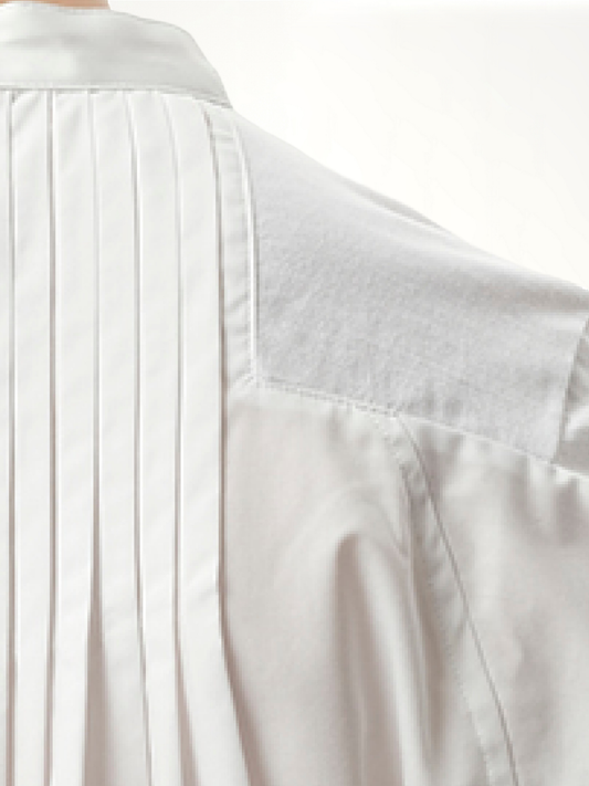 Cotton Poplin x Cotton Jersey T-Shirt in White/Off White