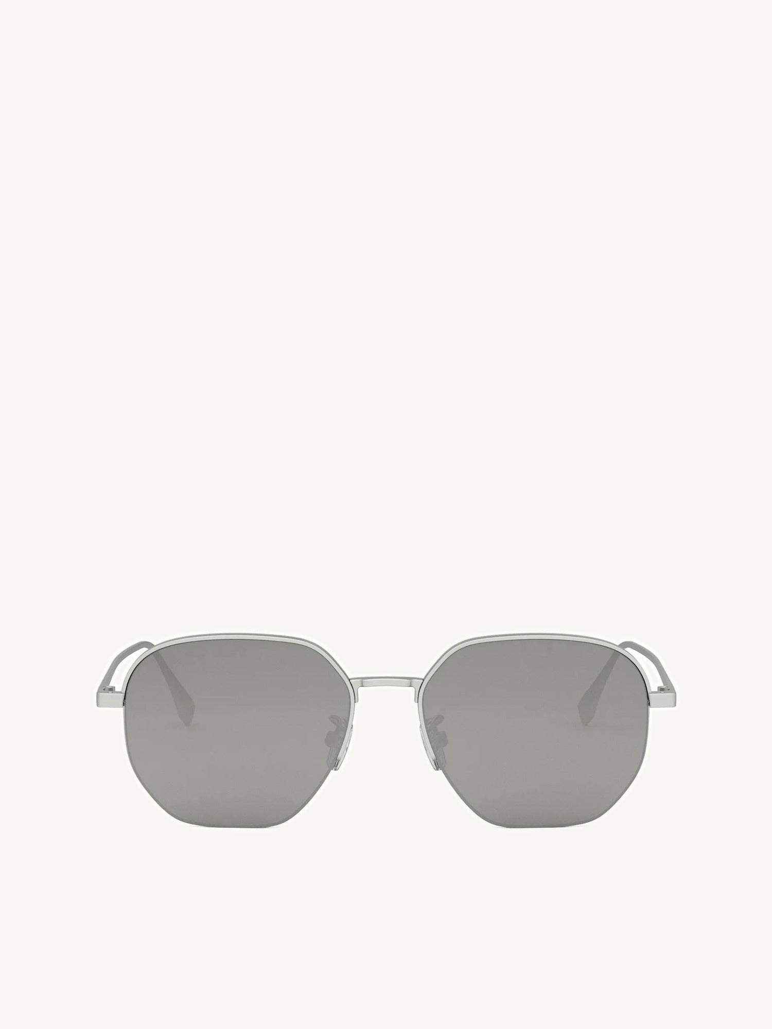 Fendi FE40004U 5517C Metal Sunglasess in Silver/Grey
