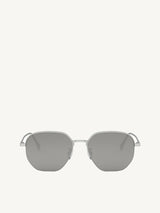 Fendi FE40004U 5517C Metal Sunglasess in Silver/Grey