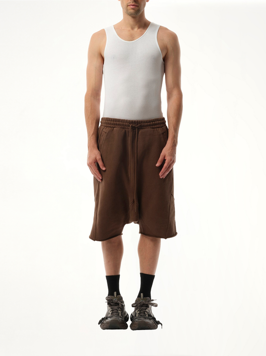 Heavy Drop Shorts in Brunette