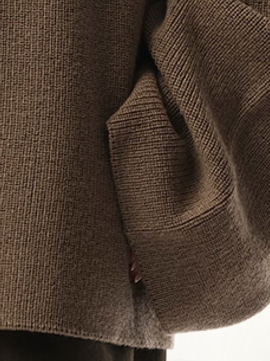 Dormer Knit Sweater in Darktaupe