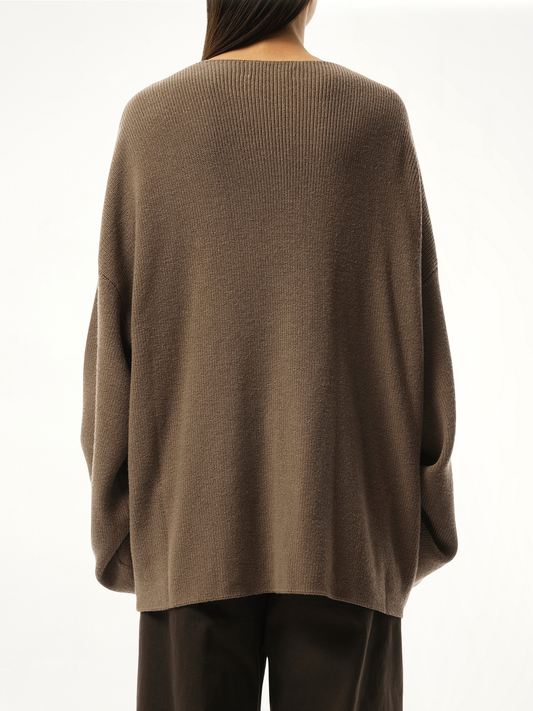 Dormer Knit Sweater in Darktaupe