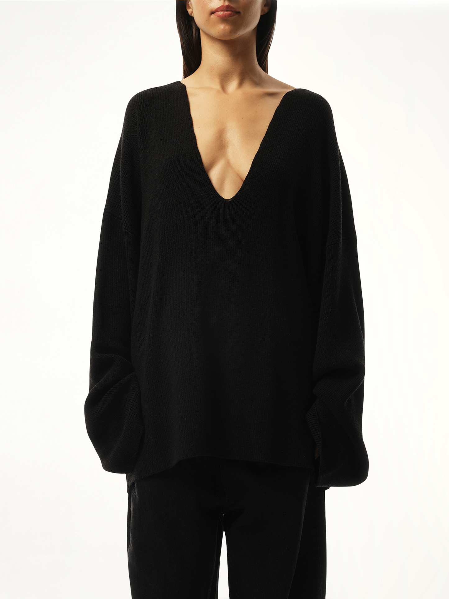 Dormer Knit Sweater in Black