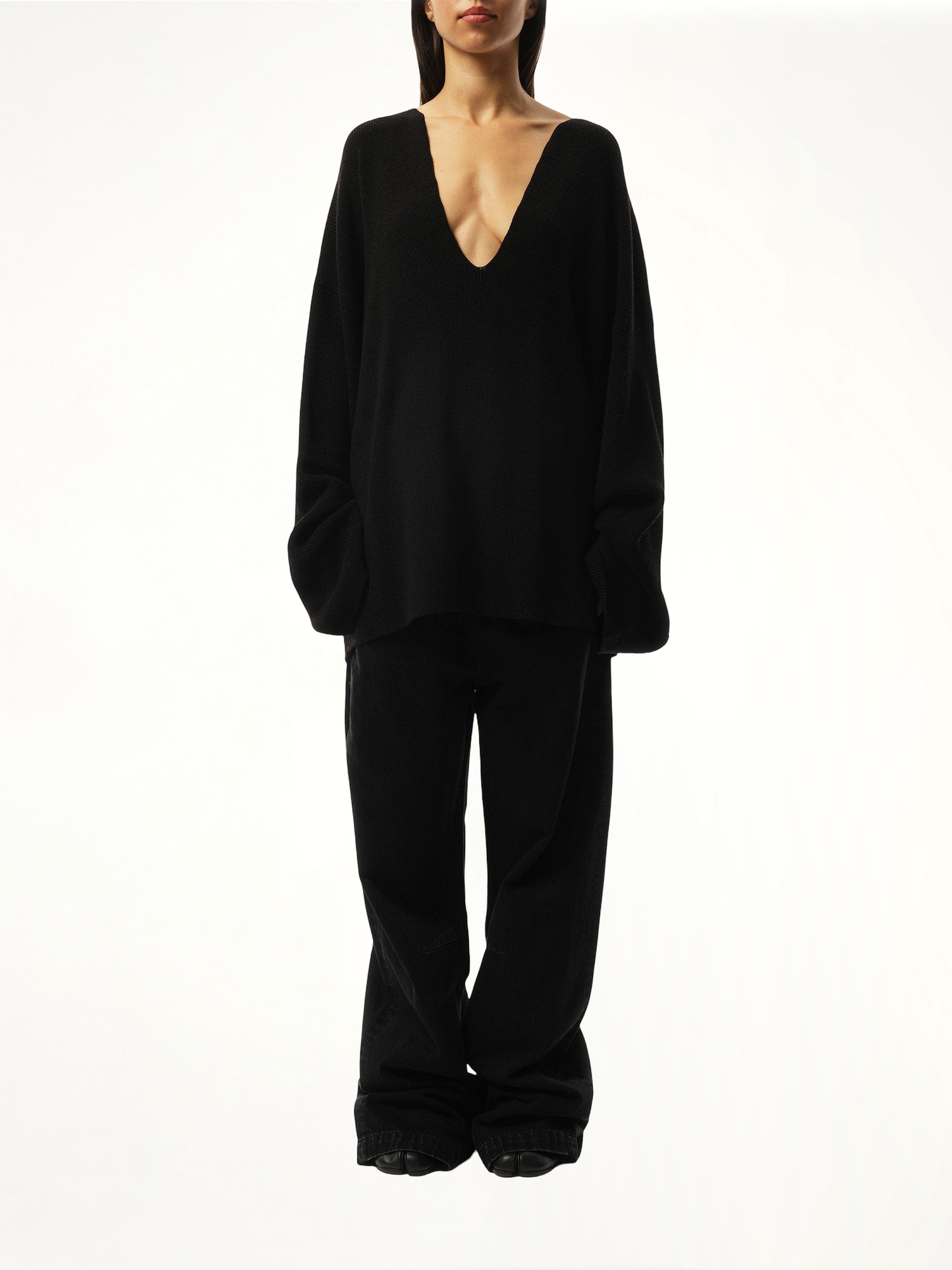 Dormer Knit Sweater in Black