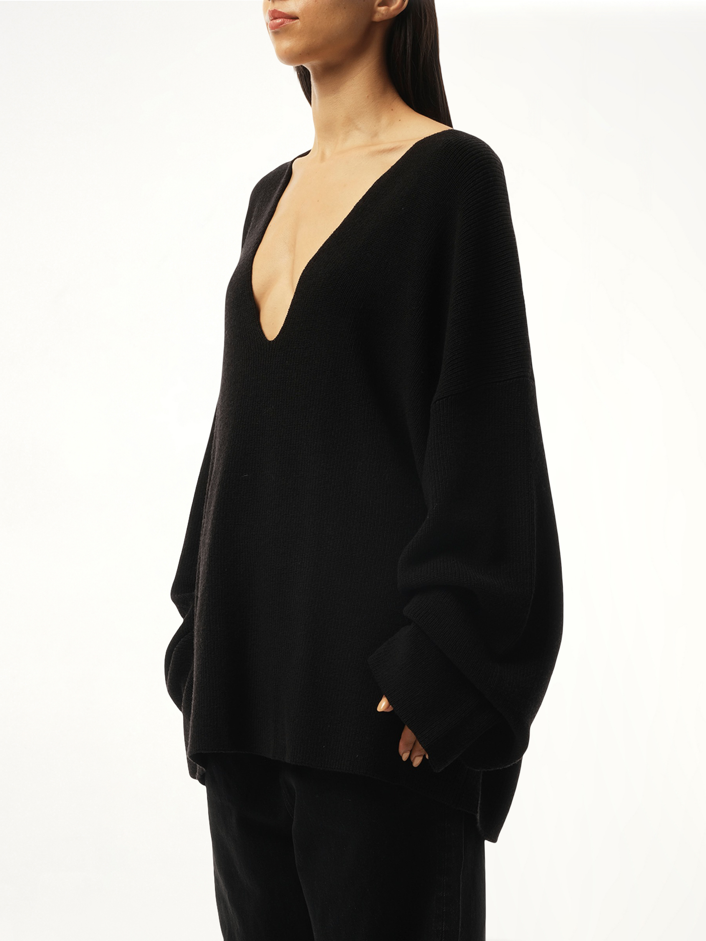 Dormer Knit Sweater in Black