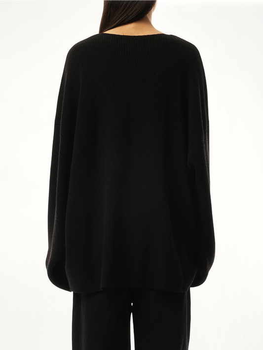 Dormer Knit Sweater in Black