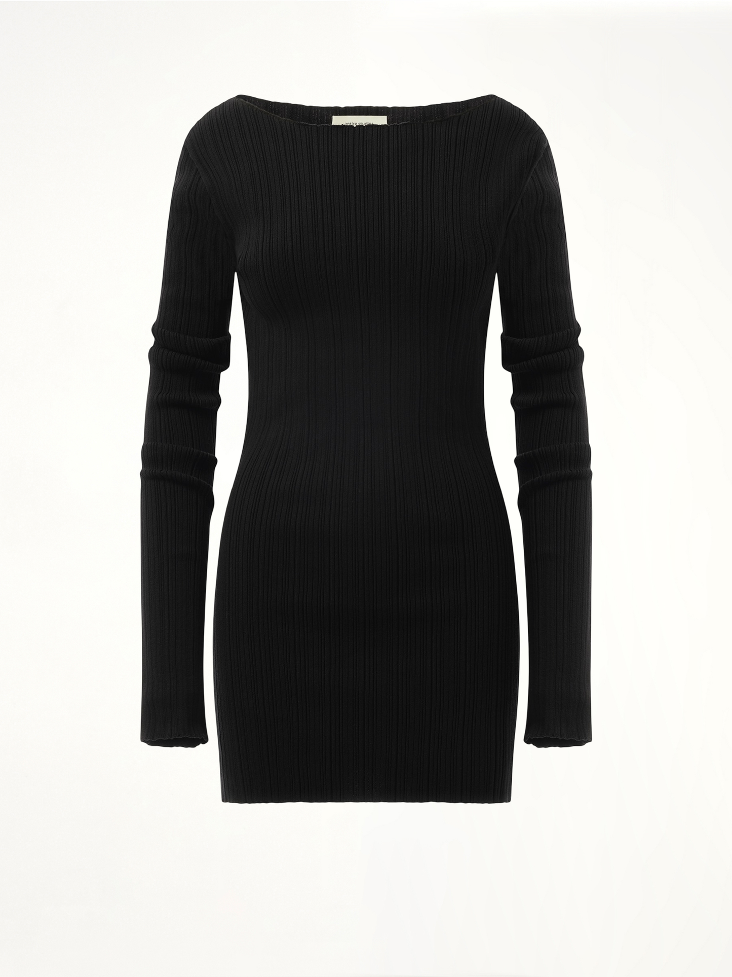 Arches Long Sleeve Knit Sweater in Black