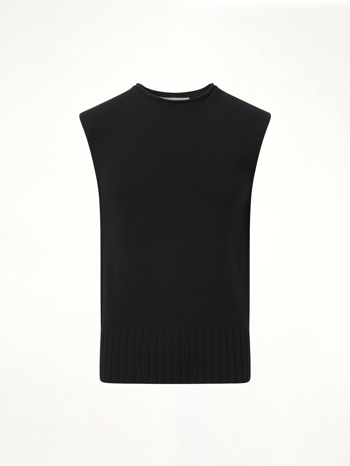 Burns Knit Vest in Black