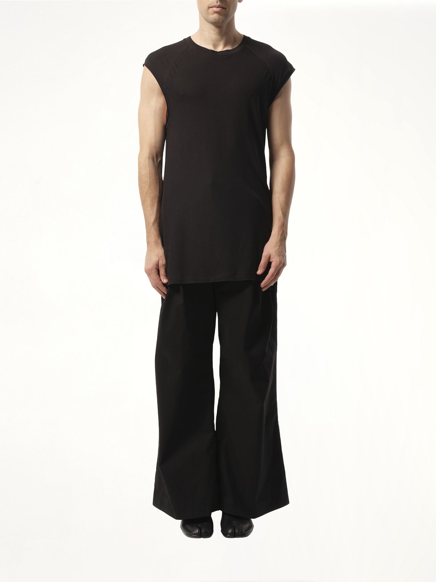 Long Tank Top in Soot