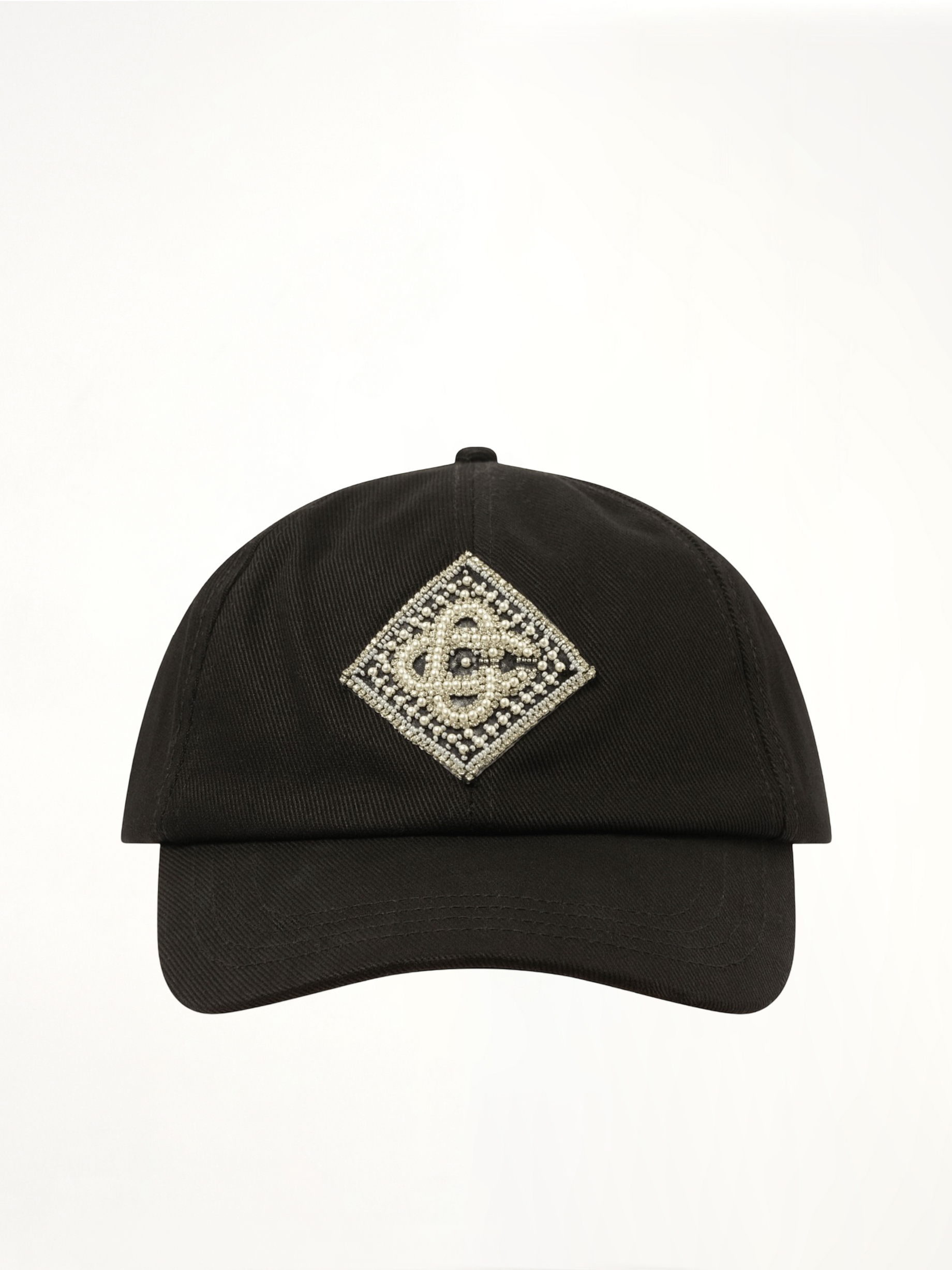Pearl Diamond CC Patch Cap in Black