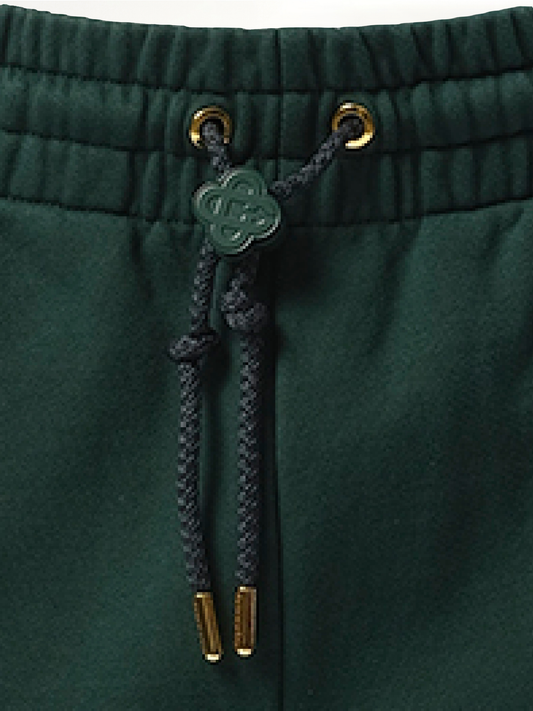 Embroidered CC Patch Jogger in Green