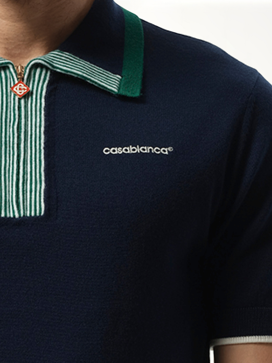 Tennis Polo in Navy