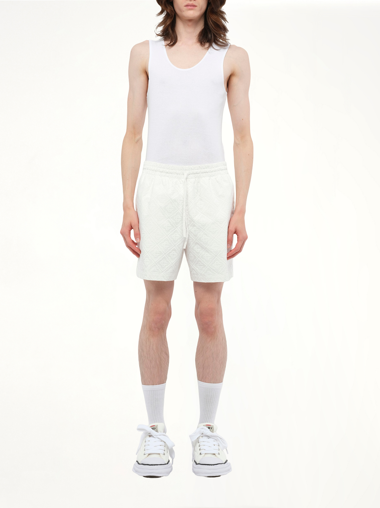 Drawstring Shorts in White