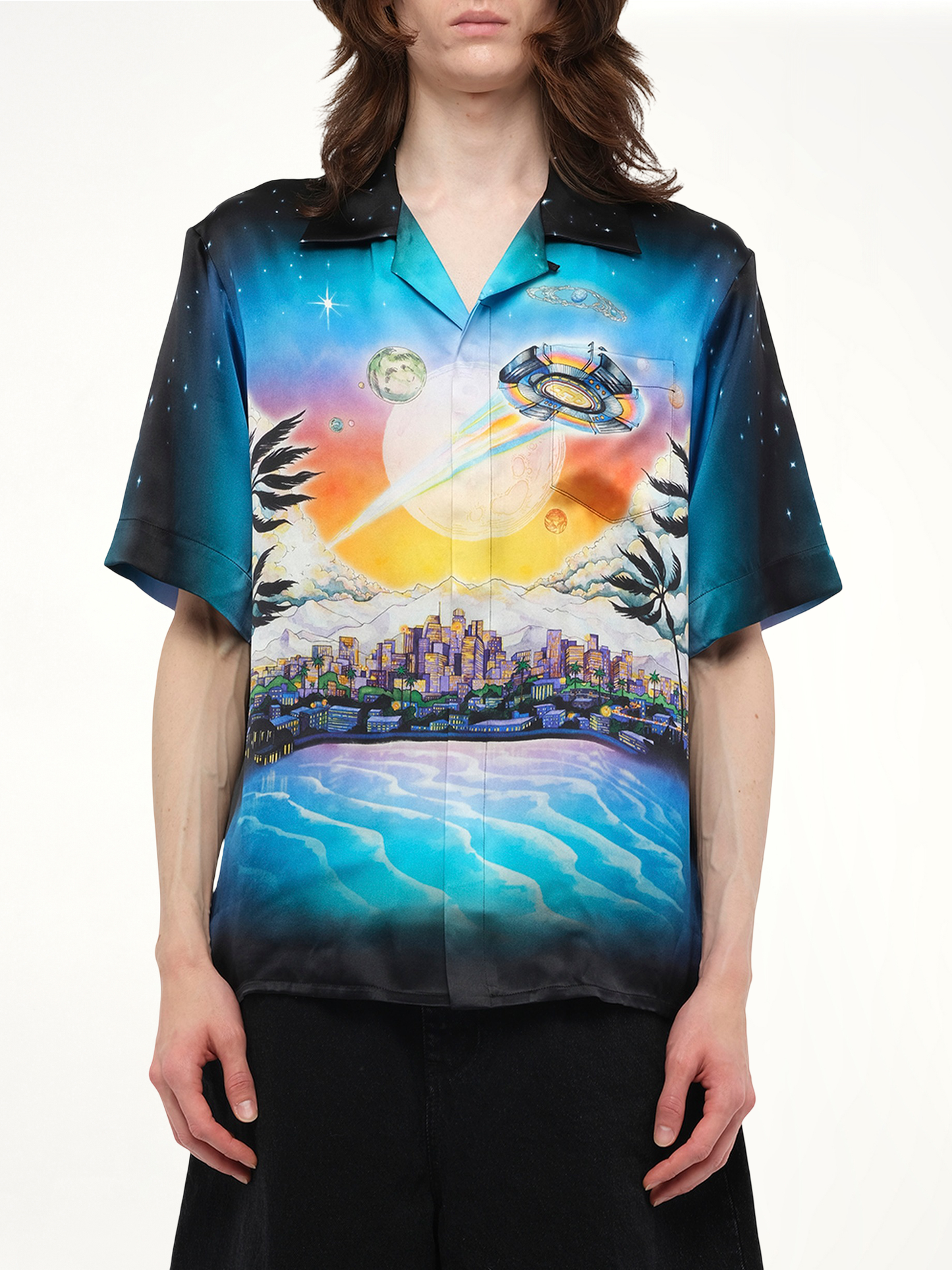 La Premonition Cuban Collar Shirt in Multicolour