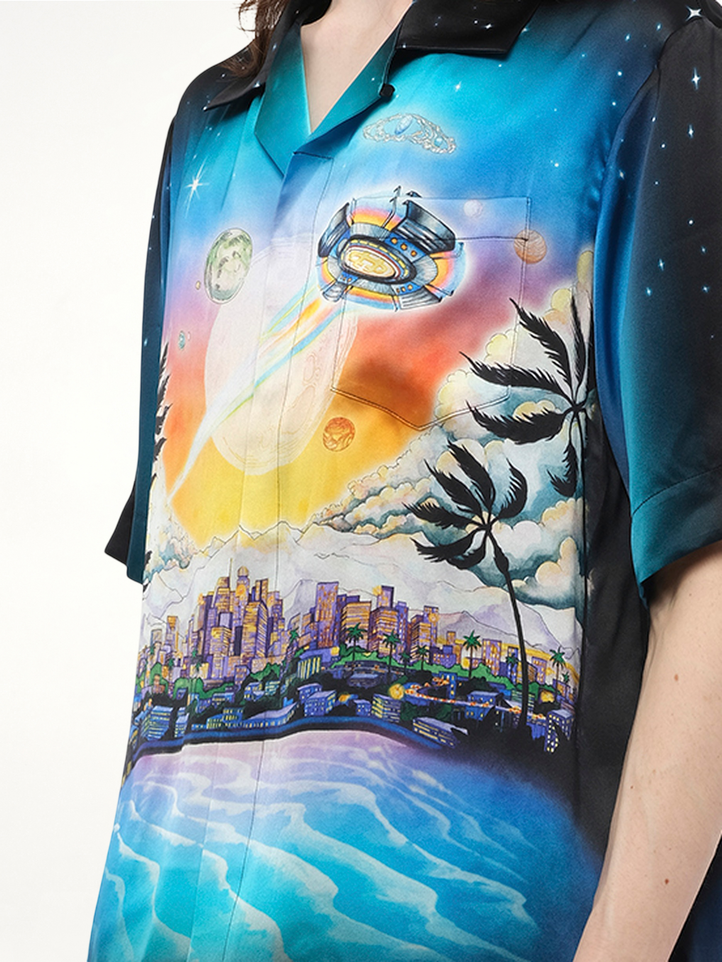 La Premonition Cuban Collar Shirt in Multicolour