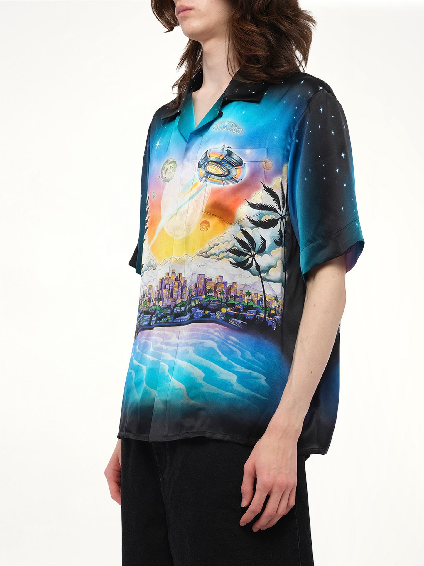 La Premonition Cuban Collar Shirt in Multicolour