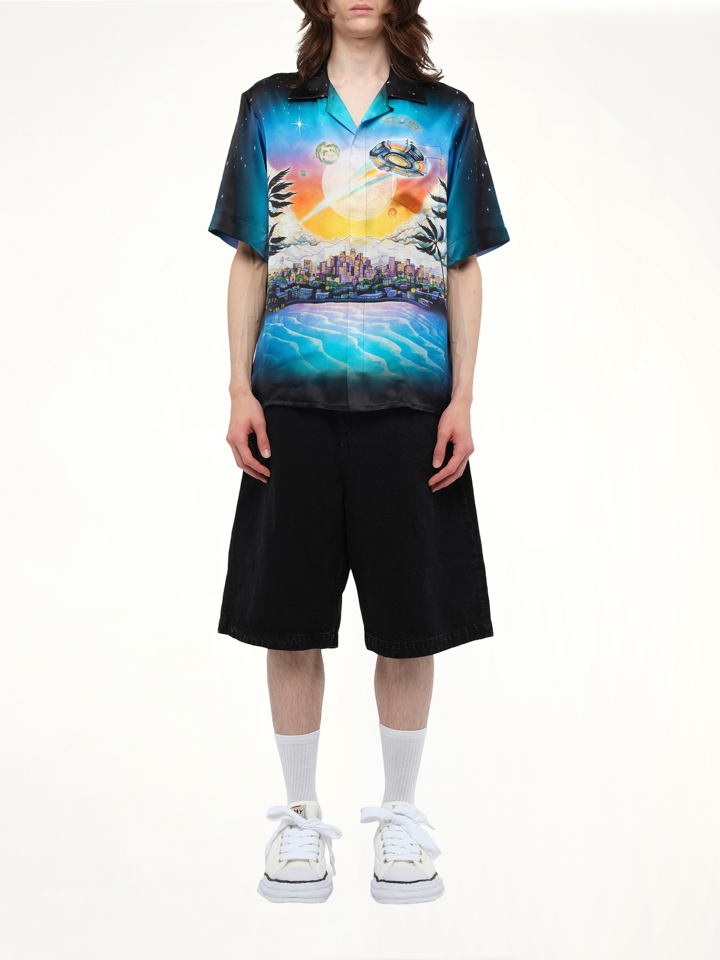 La Premonition Cuban Collar Shirt in Multicolour