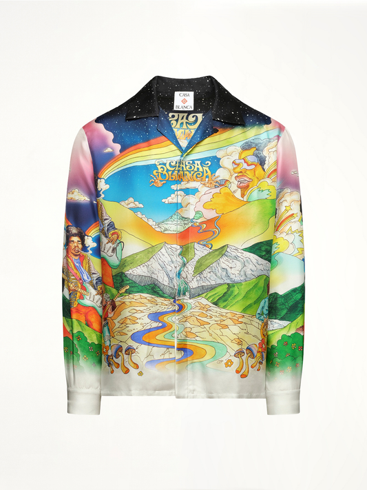 La Musique Cuban Collar Shirt in Multicolour