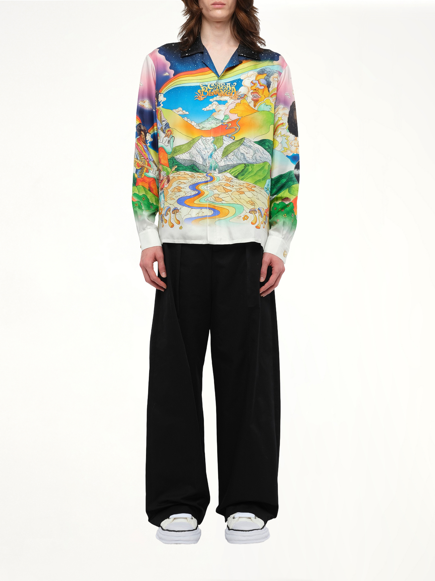 La Musique Cuban Collar Shirt in Multicolour