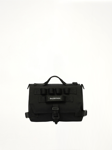 Army Messenger Bag in Black