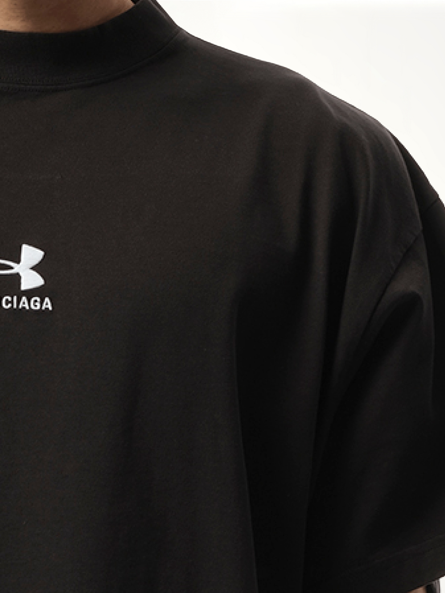 Under Armour Oversized T-Shirt in Washed Black/White