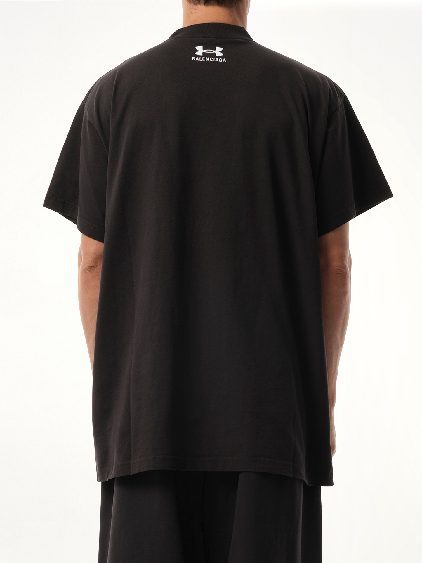 Under Armour Oversized T-Shirt in Washed Black/White