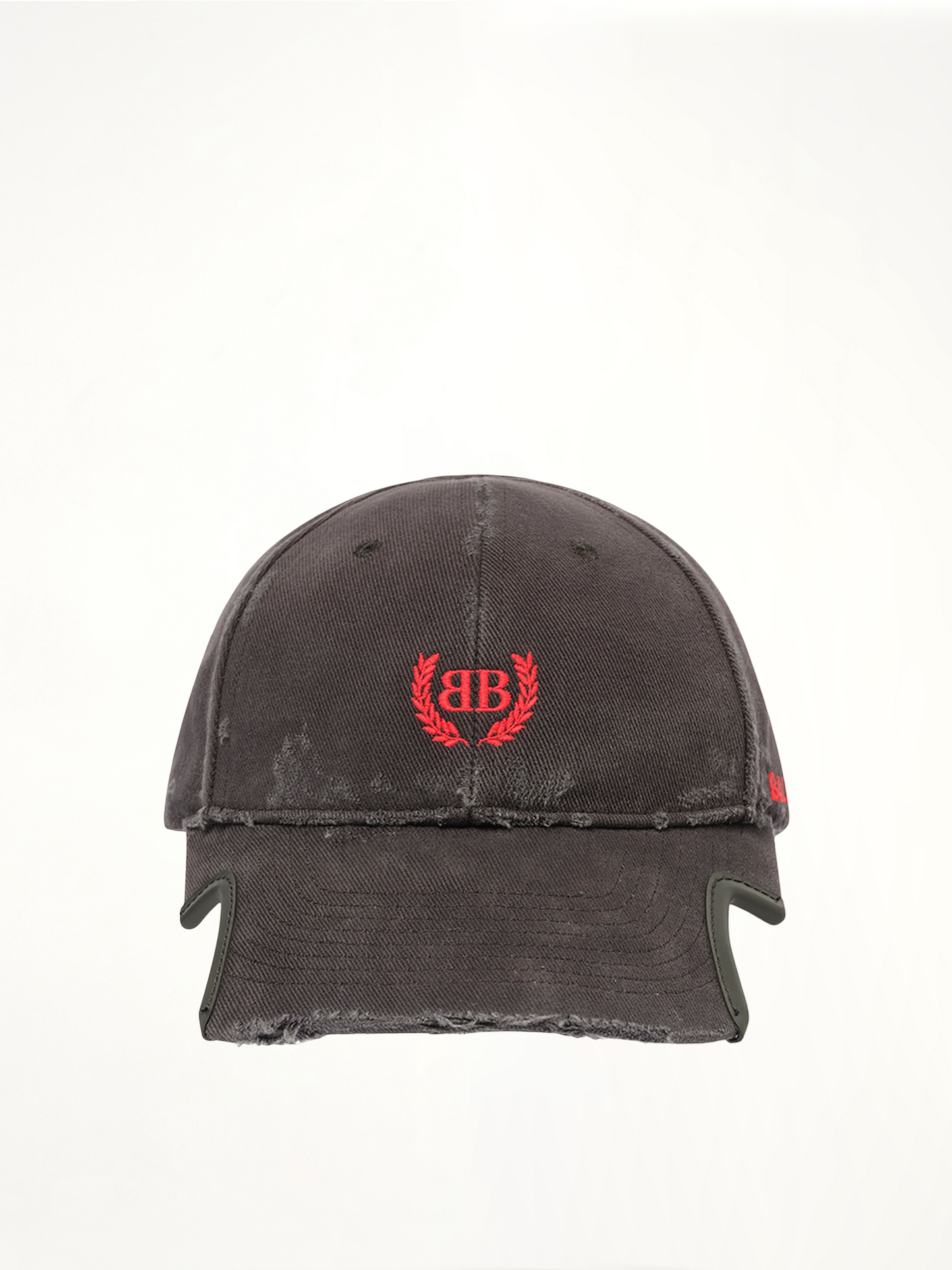 World Cap in Faded Wash Black/Red