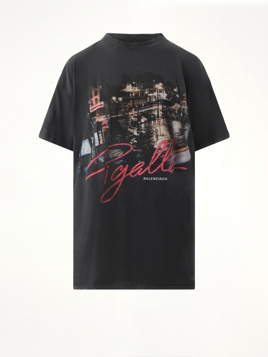 Pigalle Oversized T-Shirt in Faded Washed Black