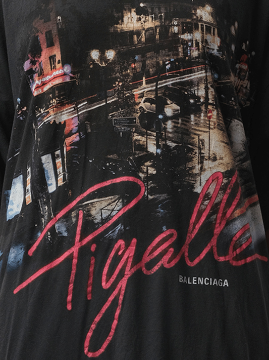 Pigalle Oversized T-Shirt in Faded Washed Black