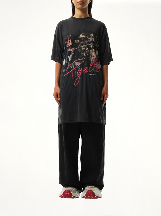 Pigalle Oversized T-Shirt in Faded Washed Black