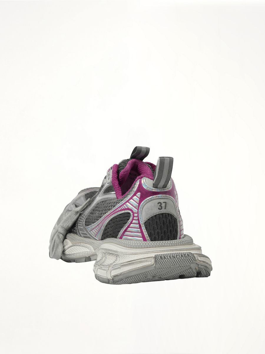 3XL Sneaker in Grey/White/Pink Back View | BALENCIAGA