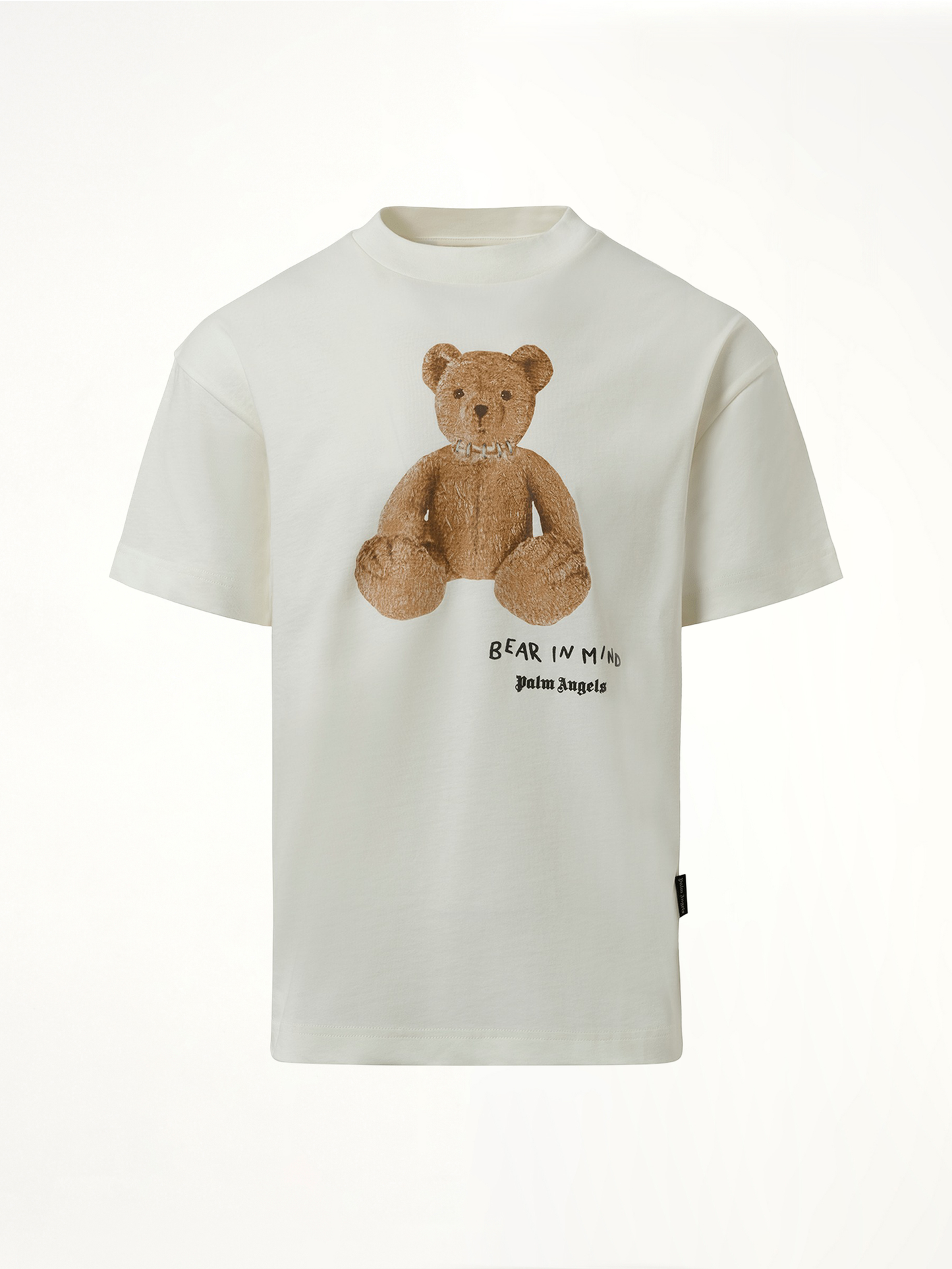 Bear in Mind T-Shirt in Off White/Brown