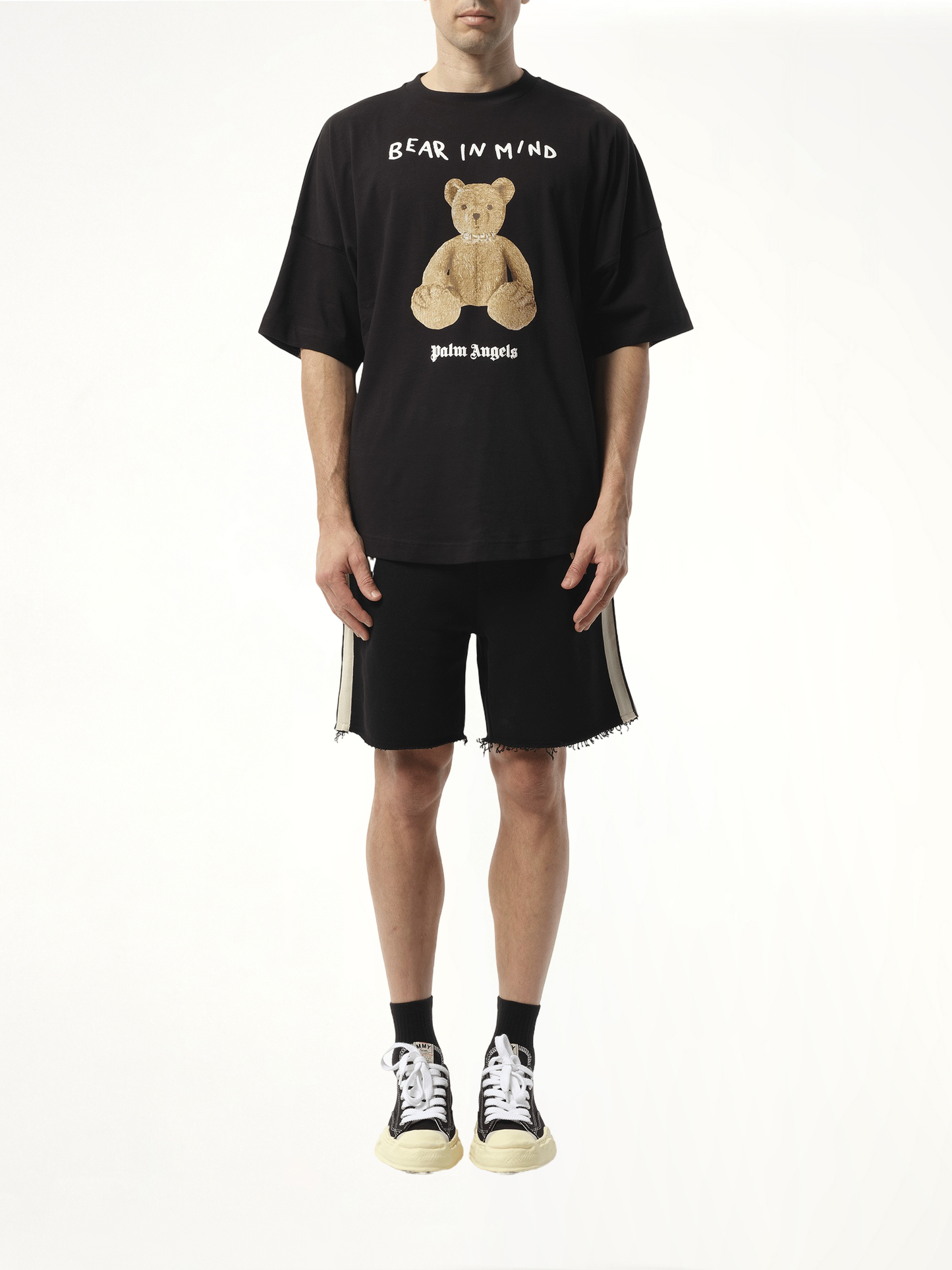 Bear in Mind Over T-Shirt in Black/Brown