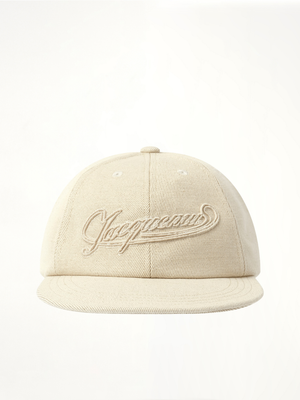 JACQUEMUS La Casquette Baseball Cap in Off White | MARAIS