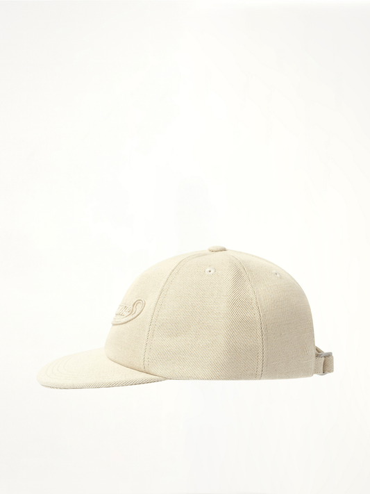 La Casquette Baseball Cap in Off White