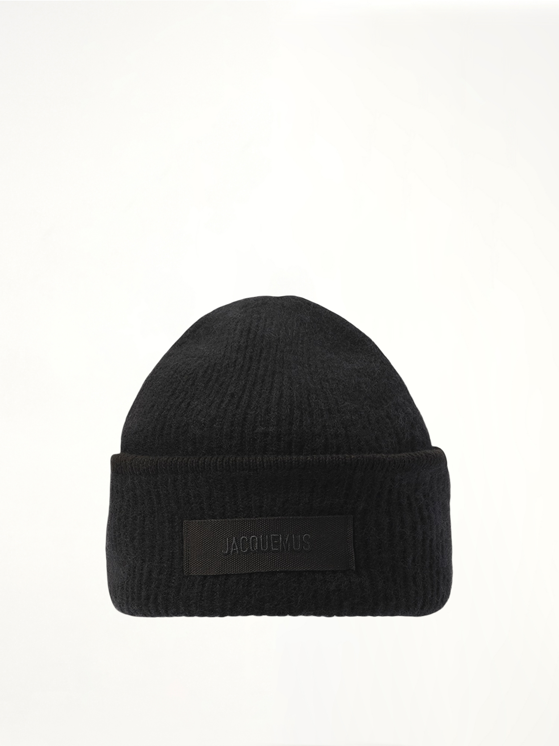 Gros Grain Beanie in Black
