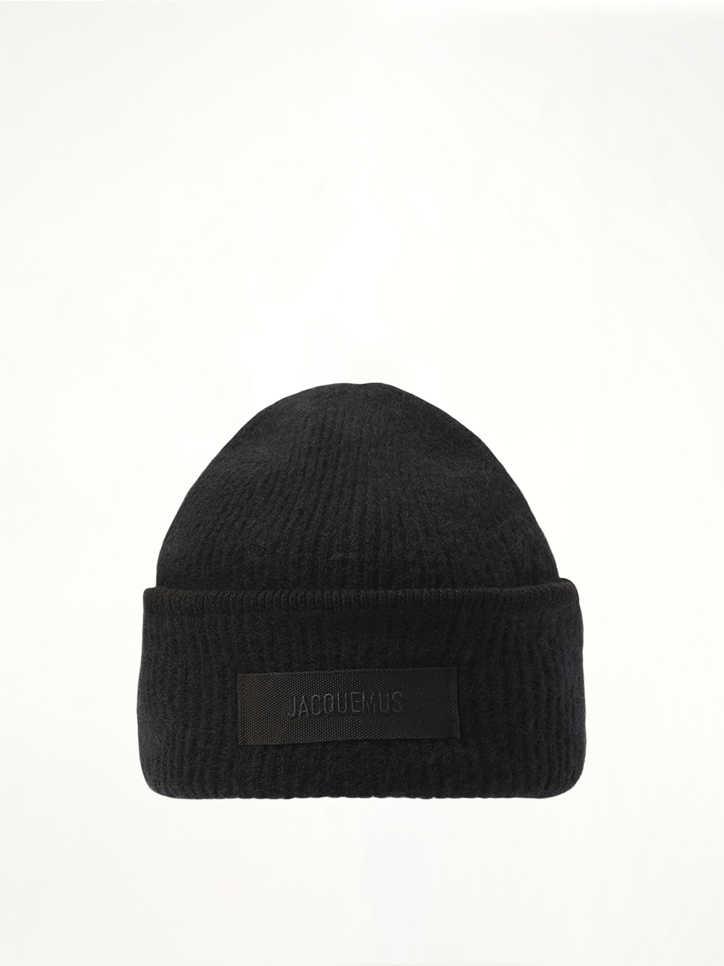 Gros Grain Beanie in Black