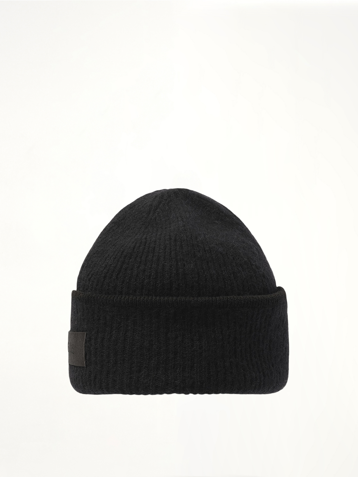 Gros Grain Beanie in Black